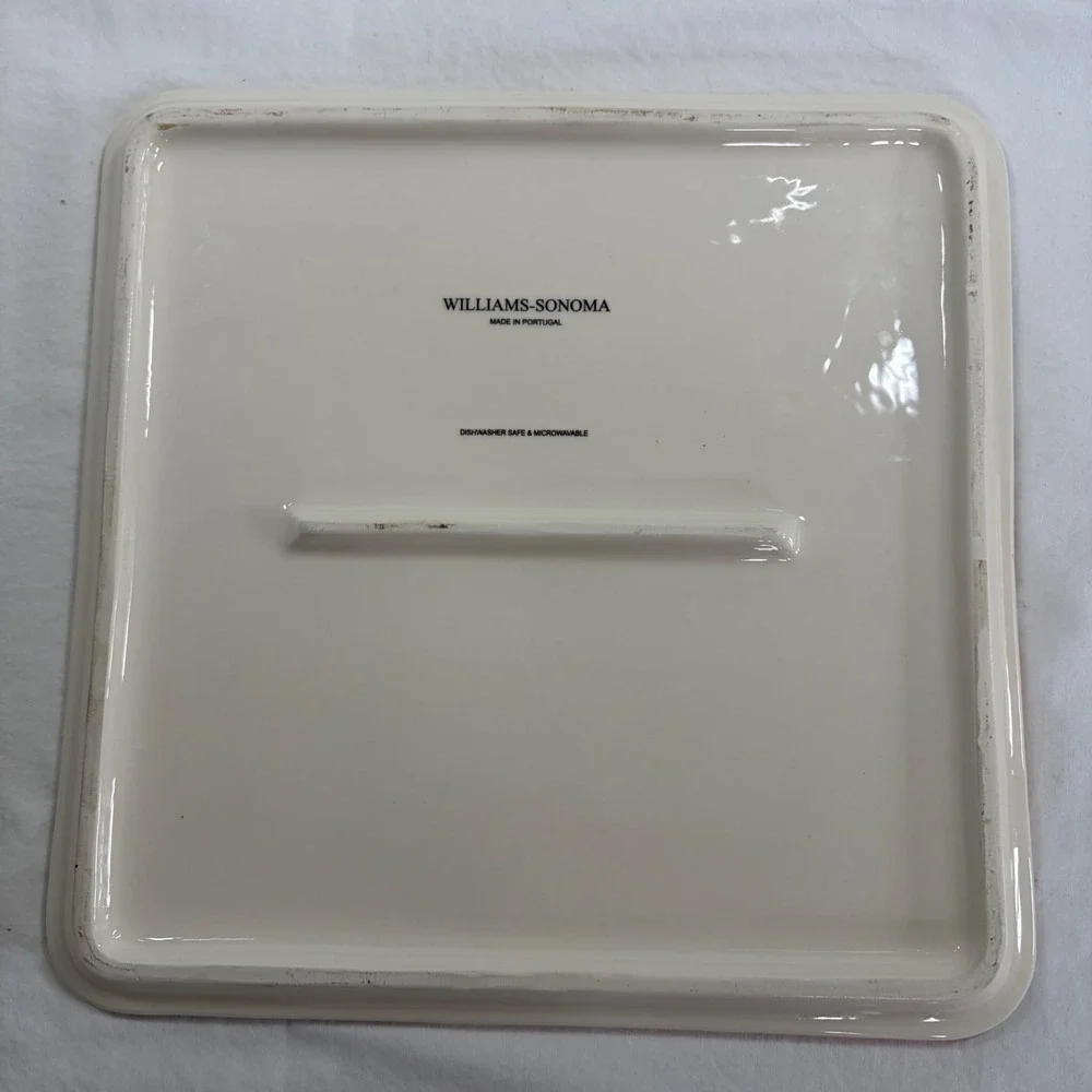 Williams-Sonoma Chateau Grigny 1989 Wine Label Square Serving Platter Portugal